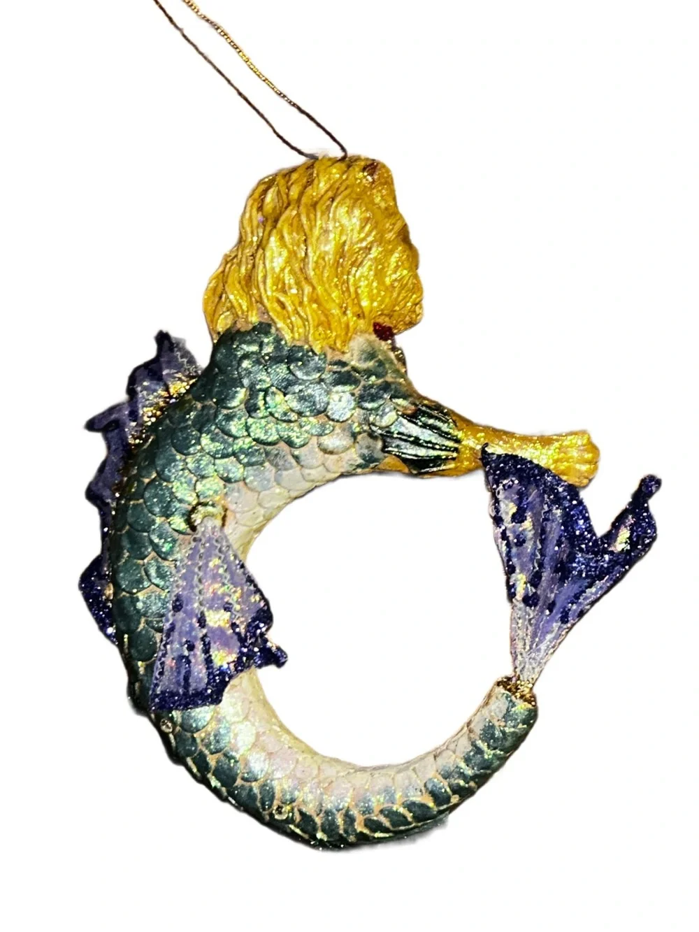 December Diamonds ~ “Leo The Lion Fish” ~ Multi-Colors ~ Glass Ornament New